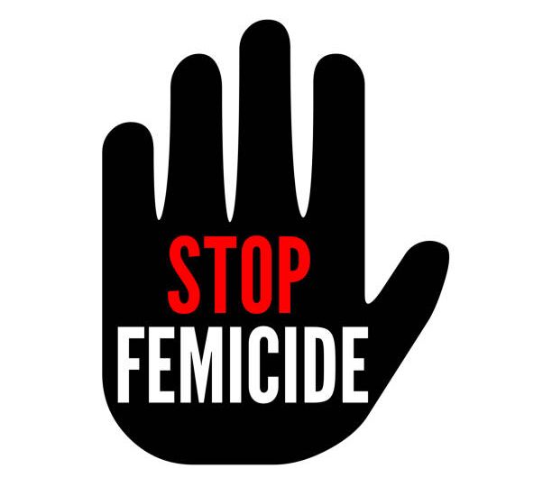 Stop femicide symbol concept illustration